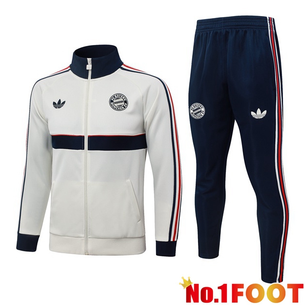 Bayern Munich kit Training Tracksuit - Training Jacket White 2026/2027