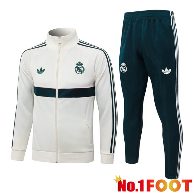 Real Madrid kit Training Tracksuit - Training Jacket White 2026/2027