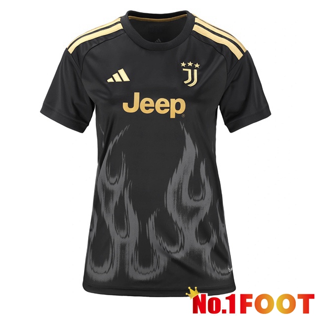 Juventus Women Third Soccer Jersey Black 2026/2027