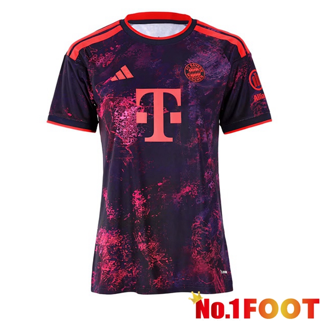 Bayern Munich Women Third Soccer Jersey Purple Red 2026/2027