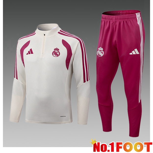 Real Madrid Kids kit Training Tracksuit White 2026/2027