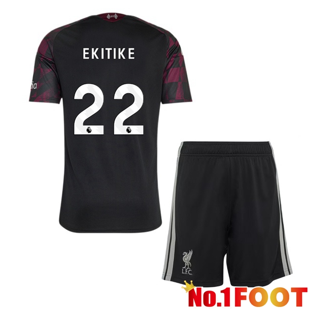 FC Liverpool (EKITIKE 22) Kids Third Soccer Jersey Black Red 2026/2027