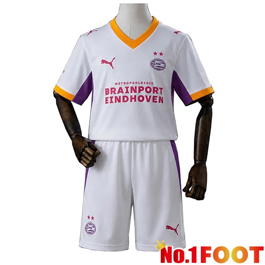 PSV Eindhoven Kids Away Soccer Jersey 2026/2027