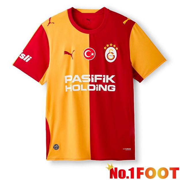 Galatasaray SK Home Soccer Jersey Yellow Red 2026/2027