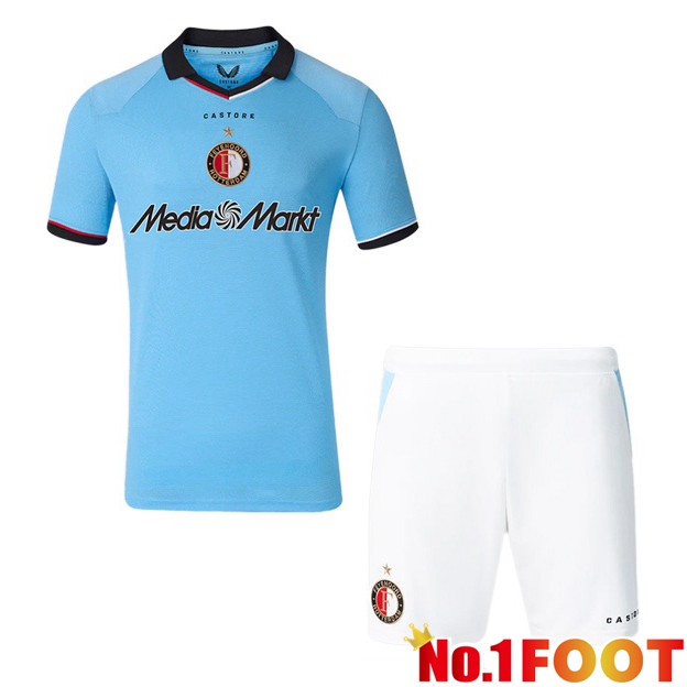 Feyenoord Kids Away Soccer Jersey Blue 2026/2027