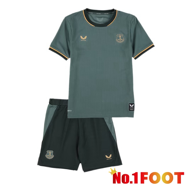 Everton Kids Third Soccer Jersey Green 2026/2027