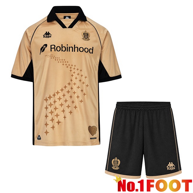 OGC Nice Kids Third Soccer Jersey Yellow 2026/2027