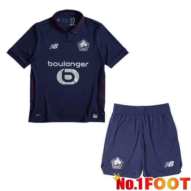 Lille OSC Kids Third Soccer Jersey Blue Royal 2026/2027