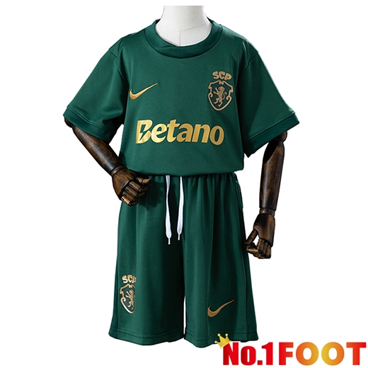 Sporting SCP Kids Soccer Jersey 120th Anniversary Edition Green 2026/2027