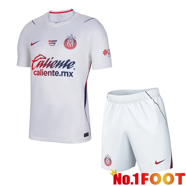 CD Guadalajara Kids Away Soccer Jersey White 2026/2027