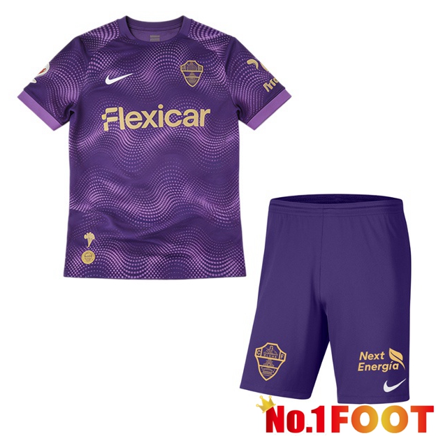 Elche CF Kids Away Soccer Jersey Purple 2026/2027