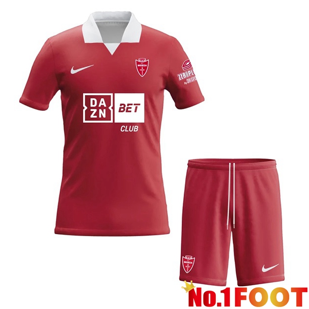 AC Monza Kids Home Soccer Jersey Red 2026/2027