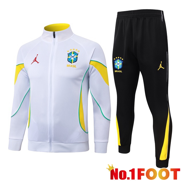 Brazil kit Training Tracksuit - Training Jacket White 2026/2027
