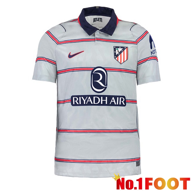 Atletico Madrid Third Soccer Jersey Grey 2026/2027