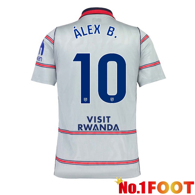 Atletico Madrid (ÁLEX B.10) Third Soccer Jersey Grey 2026/2027