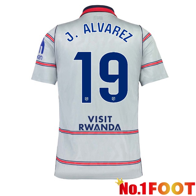 Atletico Madrid (J. ALVAREZ 19) Third Soccer Jersey Grey 2026/2027