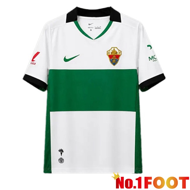 Elche CF Home Soccer Jersey White Green 2026/2027