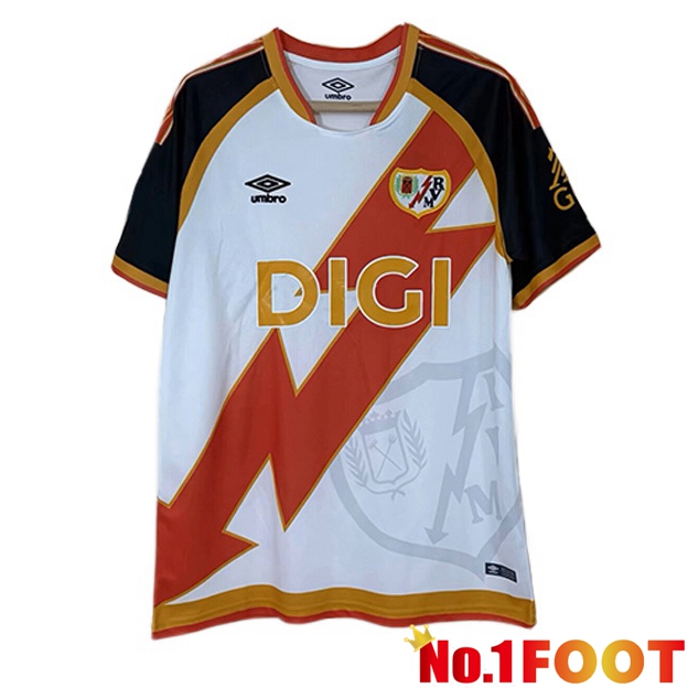 Rayo Vallecano Home Soccer Jersey White Red 2026/2027