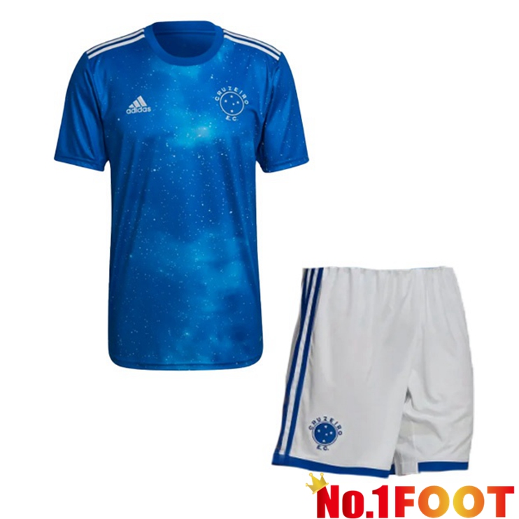 Cruzeiro EC Kids Home Jerseys Blue 2022-2023