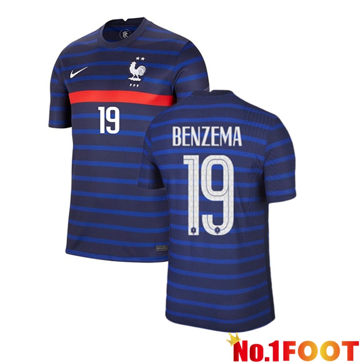France (BENZEMA 19) Home Jersey 2020/2021