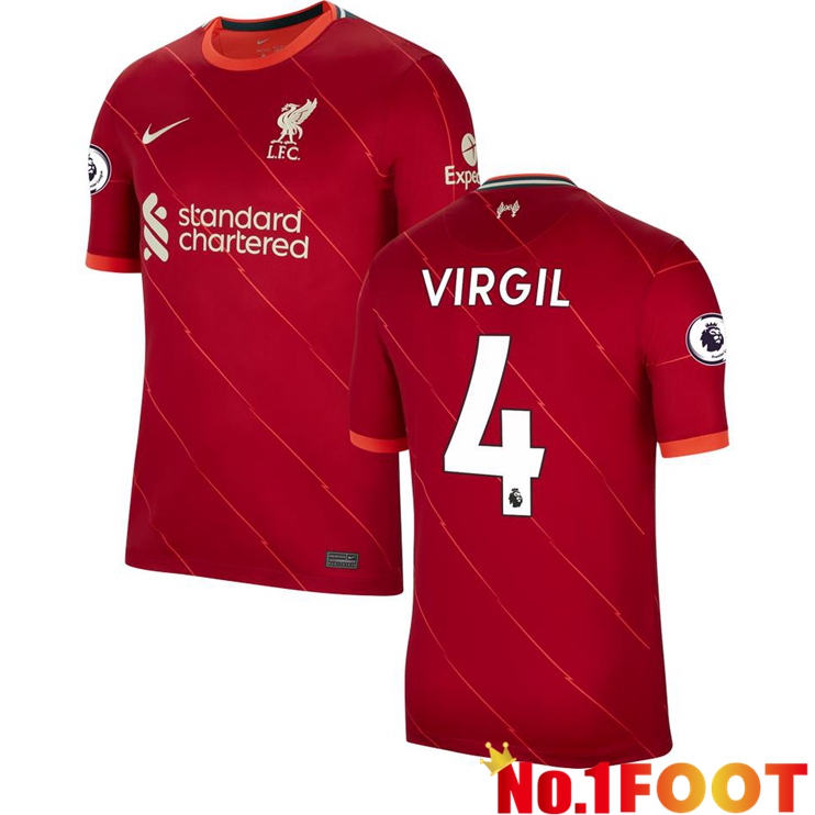 FC Liverpool (VIRGIL 4) Home Jersey Red 2021/2022