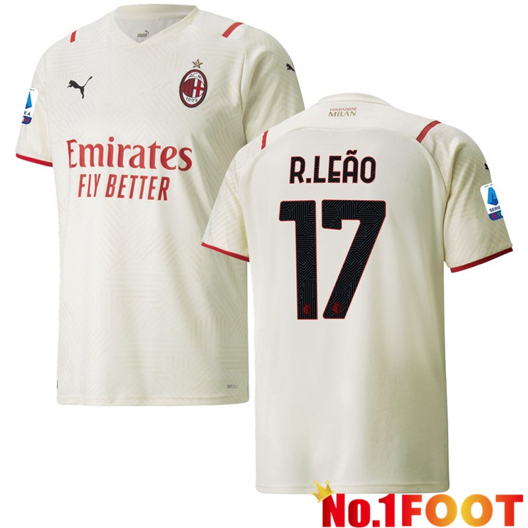 AC Milan（R.LEAO 17）Away Jersey Beige 2021/2022