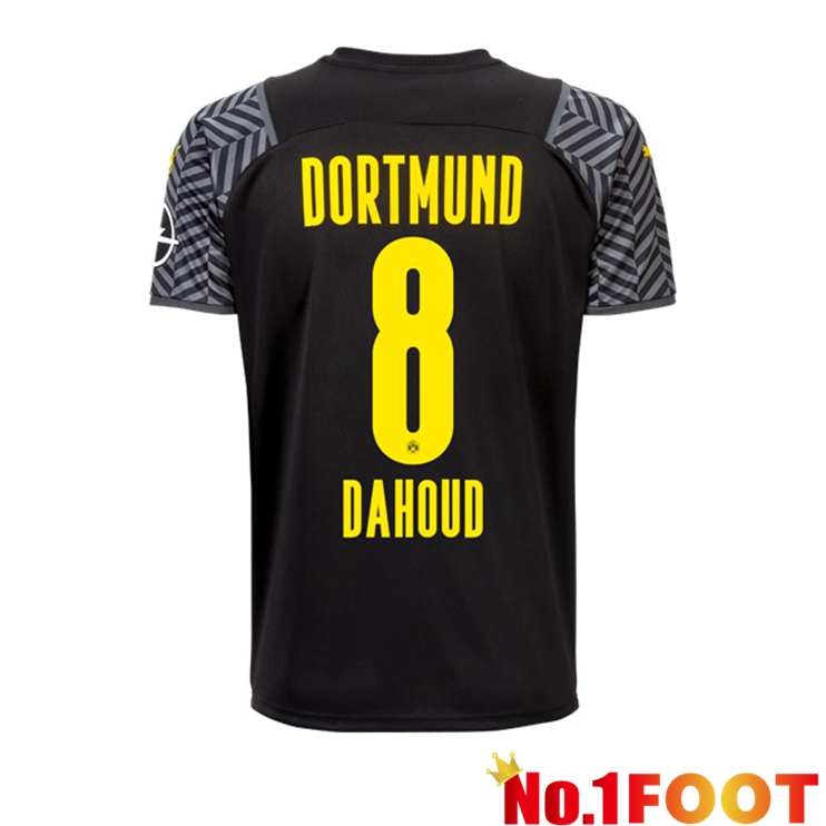 Dortmund (Dahoud 8) Away Jersey Black 2021/22