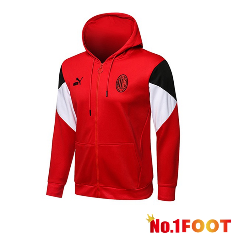 AC Milan Training Jacket Hoodie Red 2021/2022