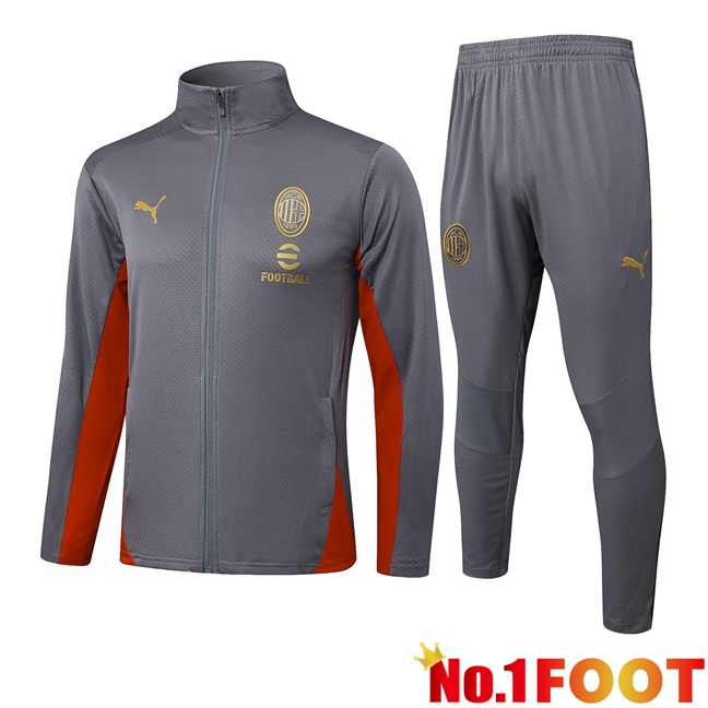 AC Milan kit Training Jacket Suit Grey 2025/2026