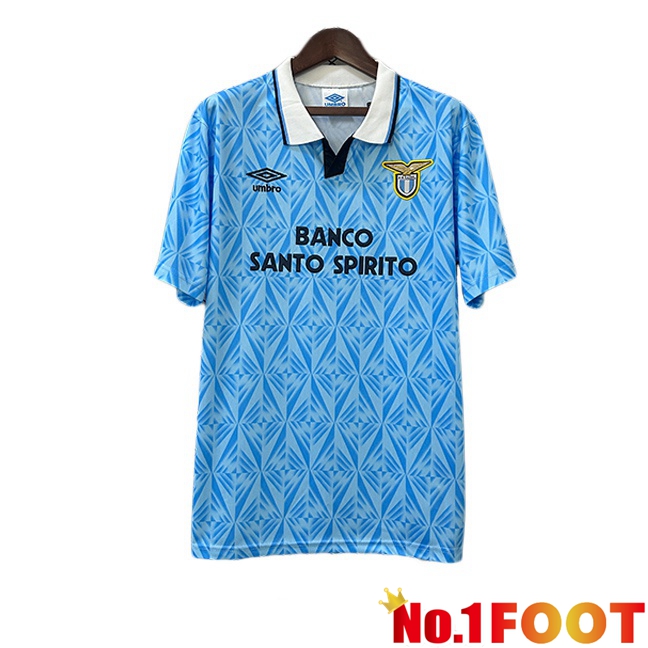 SS Lazio Retro Home Soccer Jersey Blue 1991-1992