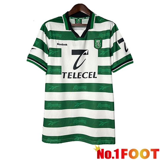 Sporting Lisbon Retro Home Soccer Jersey 1999/2000