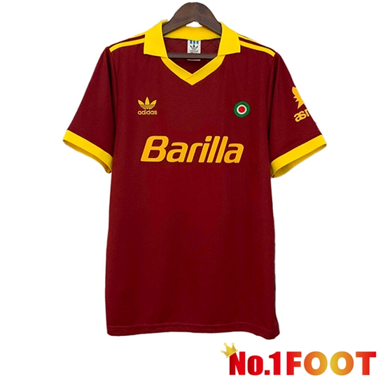 AS Rome Retro Home Soccer Jersey 1991/1992