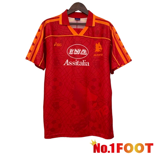 AS Rome Retro Home Soccer Jersey 1995/1996