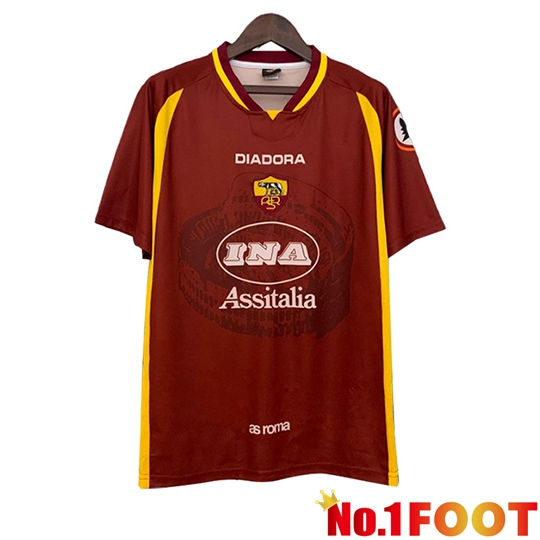 AS Rome Retro Home Soccer Jersey 1997/1998