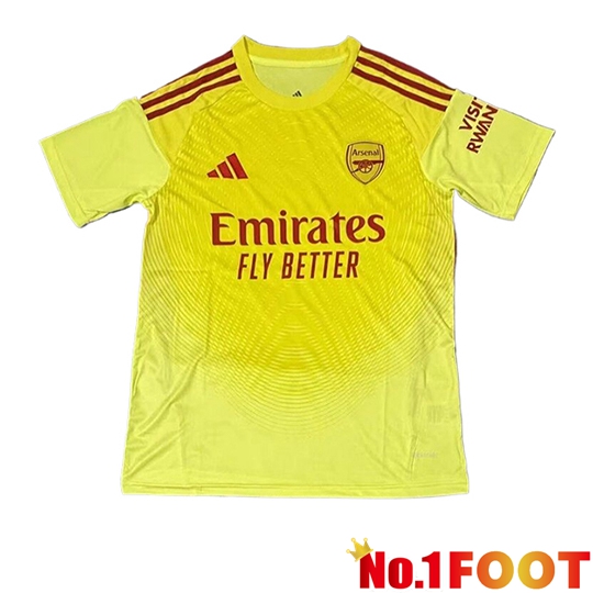 Arsenal Goalkeeper Soccer Jersey Yellow 2025/2026