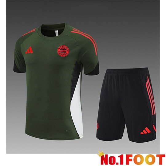 Bayern Munich Kids kit Training T Shirt Green 2025/2026