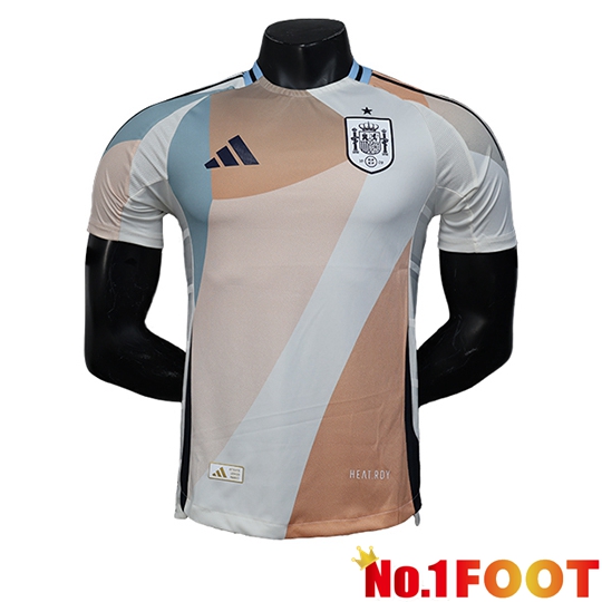 Spain Soccer Jersey Special Edition White/Orange 2025/2026