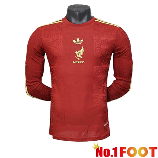 Mexico Soccer Jersey Special Edition Long sleeve Red 2025/2026