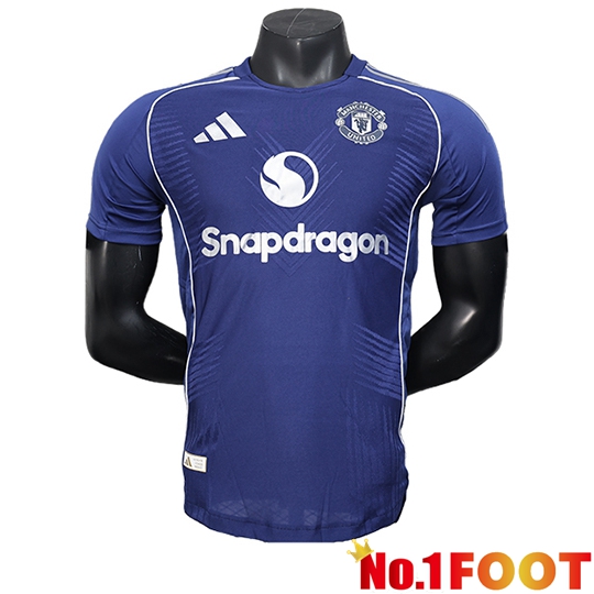 Manchester United Soccer Jersey Special Edition Blue Marine 2025/2026