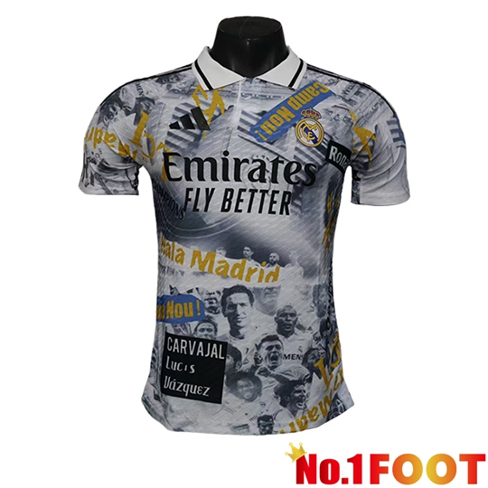 Real Madrid Soccer Jersey Special Edition White/Black 2025/2026