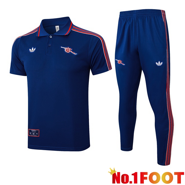 Arsenal Soccer Polo + Training Pants Blue Royal 2025/2026