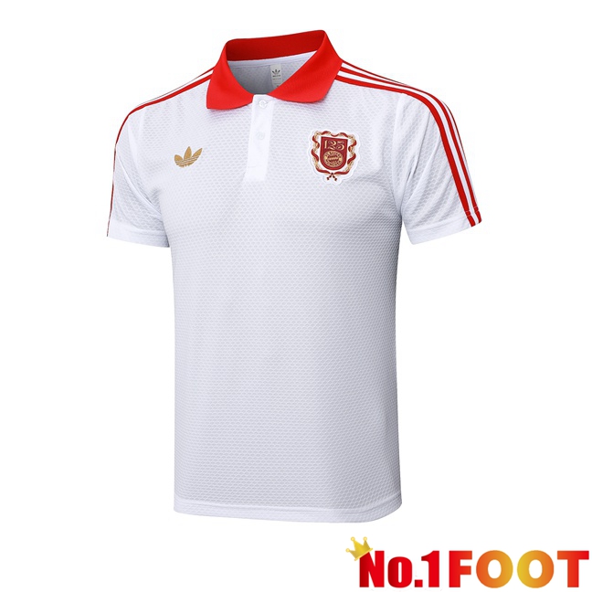 Bayern Munich Soccer Polo White 2025/2026