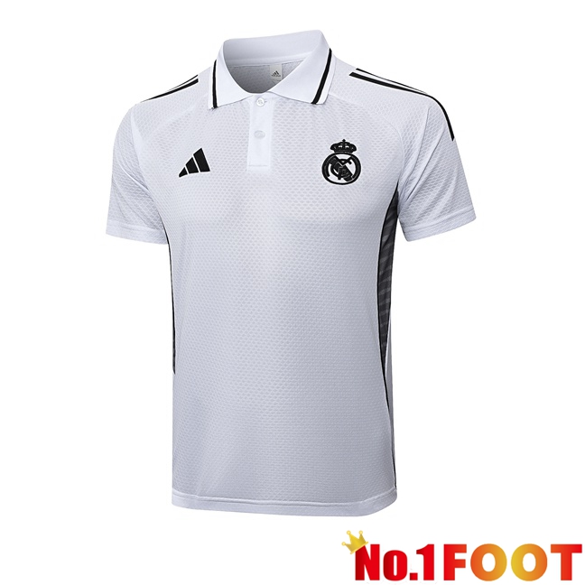Real Madrid Soccer Polo White 2025/2026