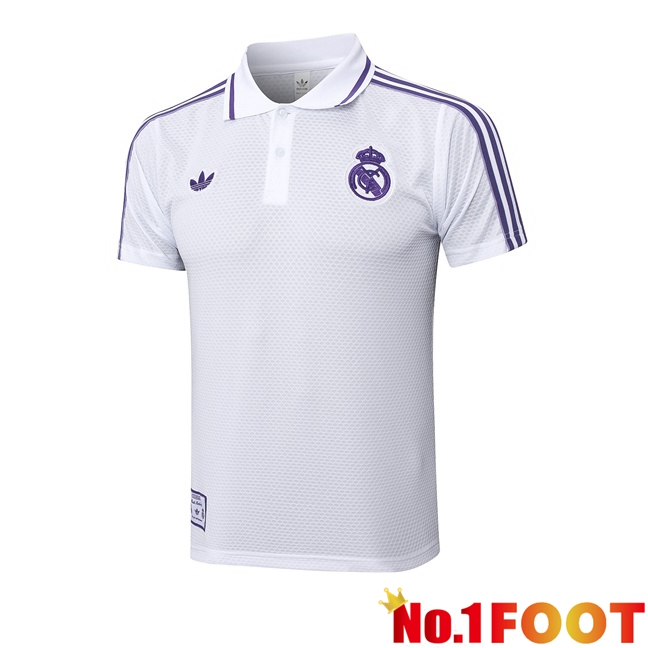 Real Madrid Soccer Polo White 2025/2026