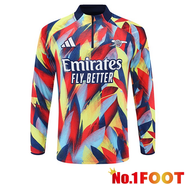 Arsenal Training Sweatshirt Yellow Red 2025/2026