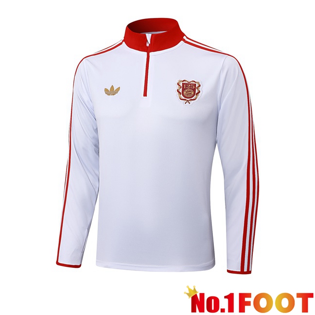 Bayern Munich Training Sweatshirt White 2025/2026