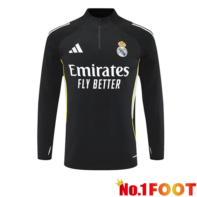 Real Madrid Training Sweatshirt Black 2025/2026