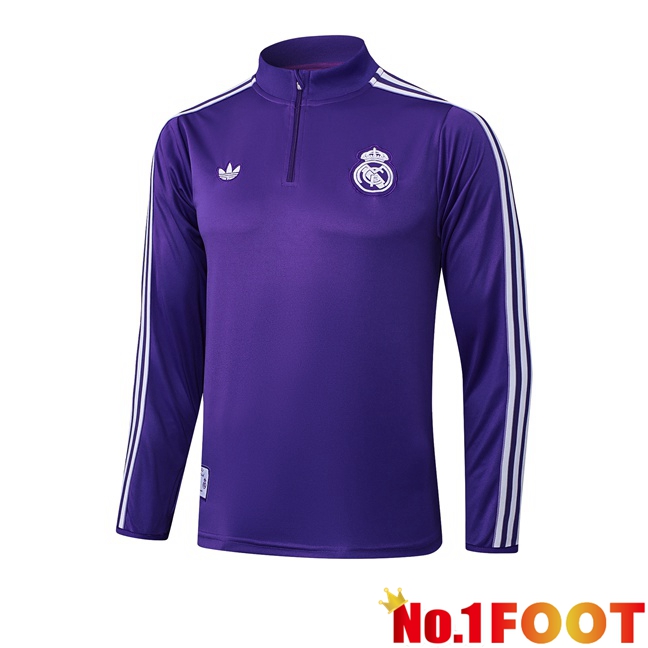 Real Madrid Training Sweatshirt Purple 2025/2026