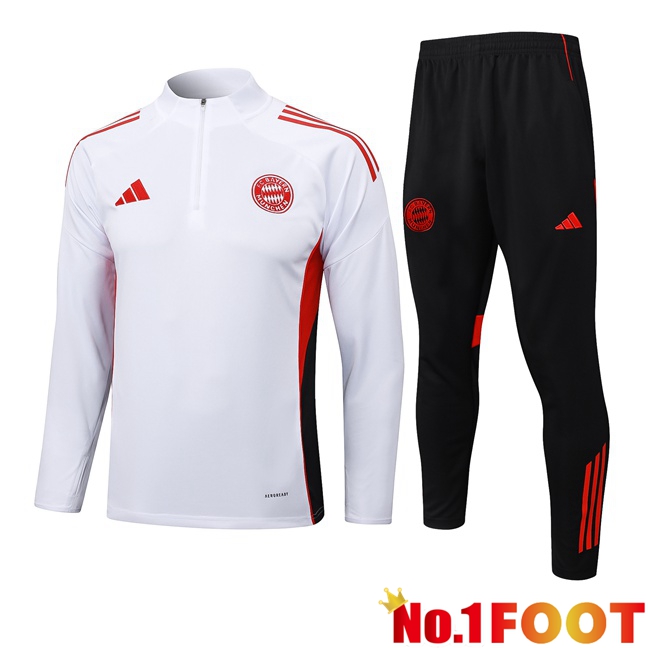 Bayern Munich kit Training Tracksuit White 2025/2026