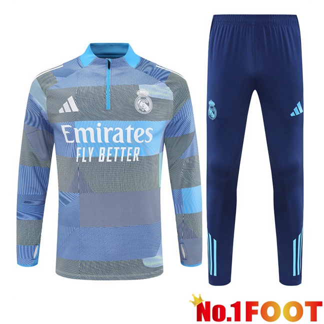 Real Madrid kit Training Tracksuit Blue 2025/2026
